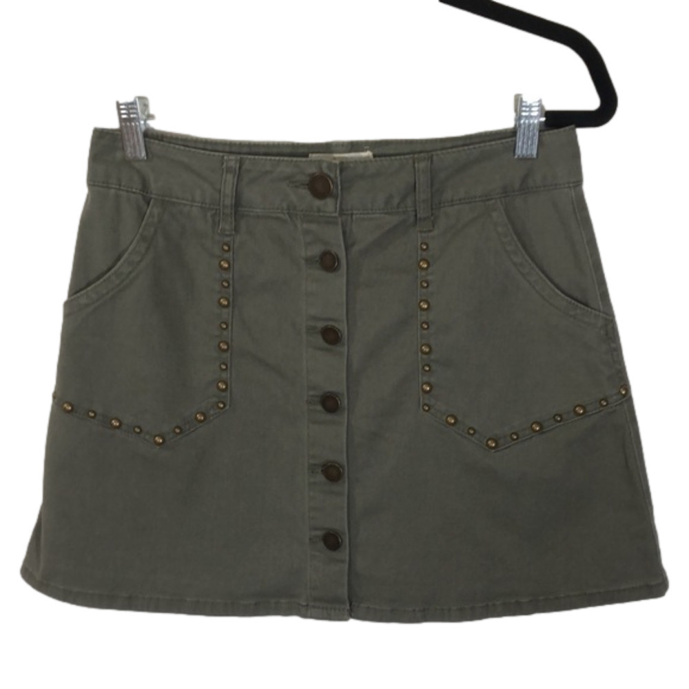JOLT jean skirt, Size 7, metal buttons